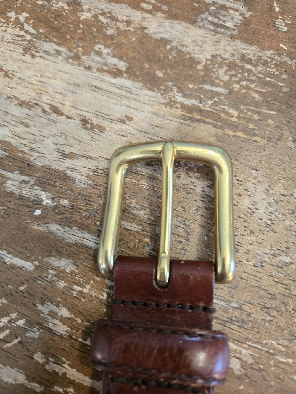 Fossil Men's Woven Leather Belt in Dark Brown